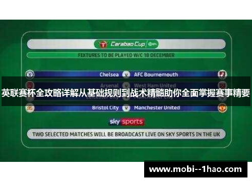 英联赛杯全攻略详解从基础规则到战术精髓助你全面掌握赛事精要 英联赛杯全攻略详解从基础规则到战术精髓助你全面掌握赛事精要